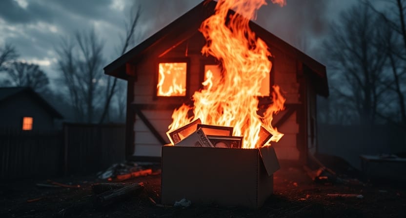 Failed to rescue photos from burning down house