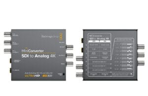 Capturing Analog Video Tapes in 2025 – Part III – Buying Guide Front and back view of Blackmagic Design SDI to Analog 4K Mini Converter