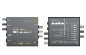 Capturing Analog Video Tapes in 2025 – Part III – Buying Guide Front and back view of Blackmagic Design SDI to Analog 4K Mini Converter