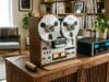 Capturing Reel to Reel Tapes Transfer reel to reel to computer — a reel-to-reel tape deck connected for capture