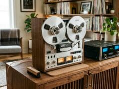 Capturing Reel to Reel Tapes Transfer reel to reel to computer — a reel-to-reel tape deck connected for capture