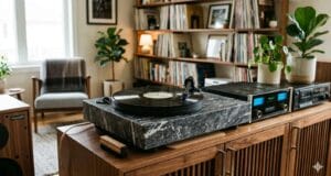 Converting vinyl records to digital A turntable and audio interface, the setup to convert vinyl to digital