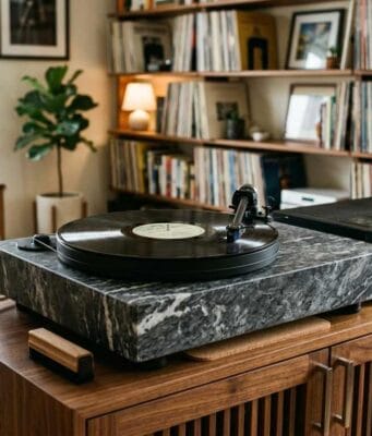 Converting vinyl records to digital A turntable and audio interface, the setup to convert vinyl to digital