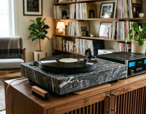 Converting vinyl records to digital A turntable and audio interface, the setup to convert vinyl to digital