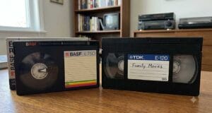 Betamax vs VHS: Why VHS Won Betamax vs VHS: a BASF Betamax cassette beside a TDK VHS tape labelled Family Movies.