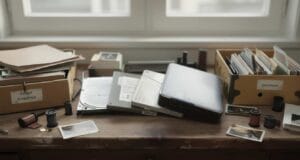 How Long Do Hard Drives and SSDs Last? How long do SSDs last? Real hard drives and solid-state drives (Seagate, Intel SSD, WD My Passport) on a desk in a home archive.