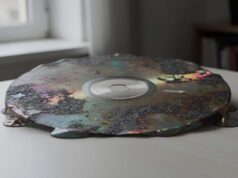 What Is LaserDisc Laser Rot and Why Do Only Some Discs Get It? LaserDisc laser rot shown as a dramatic artist's impression of the disc corroding and melting